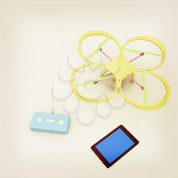 Drone, remote controller and tablet PC