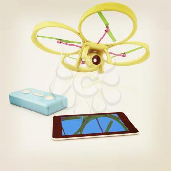 Drone, remote controller and tablet PC