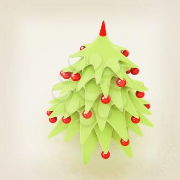 Christmas tree. 3d illustration