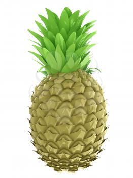 pineapple.3d illustration