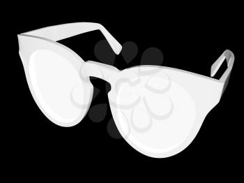 Cool black sunglasses. 3d illustration