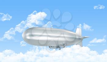 Dirigible in the sky