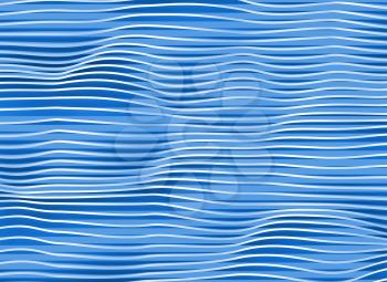 Abstract blue 3d waves background texture