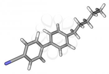 Twisted nematic liquid crystal molecule model