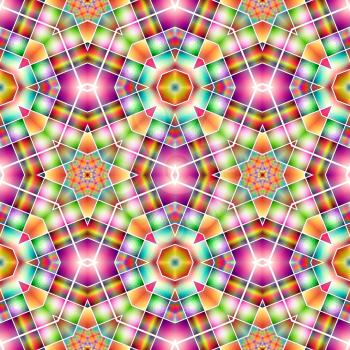 Colorful kaleidoscope pattern. Abstract background ideal for wallpaper pattern and other work.