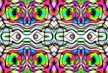 Colorful abstract design texture with chaotic tangled strips.