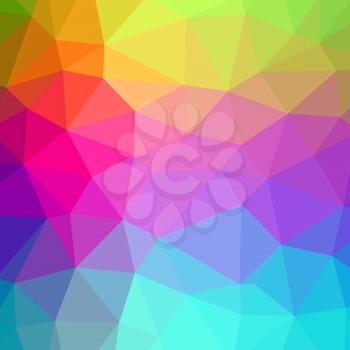 Abstract colors polygonal triangles pattern background.