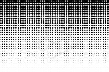 Basic halftone dots effect in black and white color. Halftone effect. Dot halftone. Black white halftone.