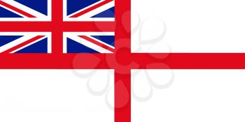 Variant Flag of the United Kingdom of Great Britain and Northern Ireland 3D illustration