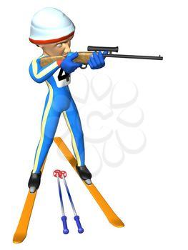 Skiing Clipart