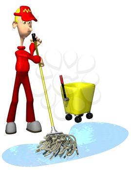 Mopping Clipart