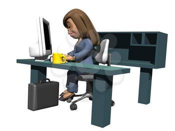 Typing Clipart