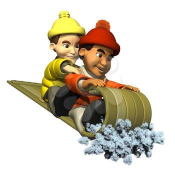 Toboggan Clipart