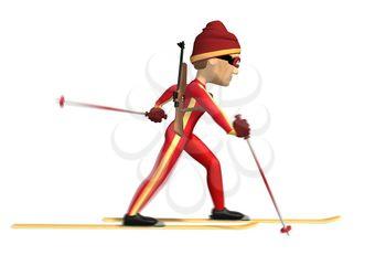 Skier Clipart