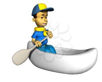 Canoeing Clipart