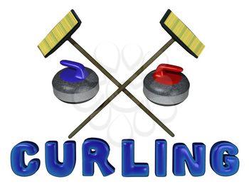 Curling Clipart