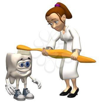 Brushing Clipart