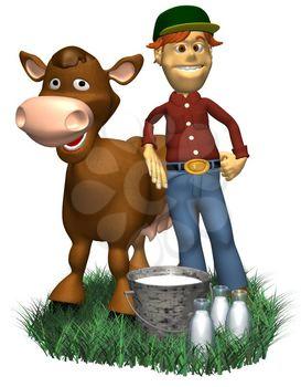 Milking Clipart