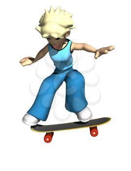 Skateboarding Clipart