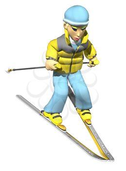 Skier Clipart