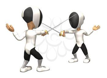 Fencers Clipart