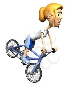 Bicycling Clipart