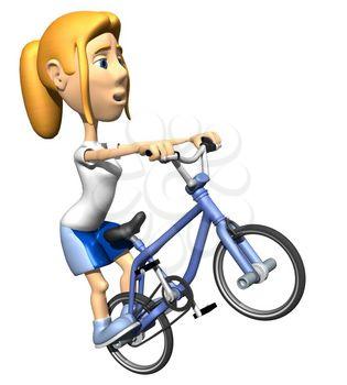 Bicycling Clipart