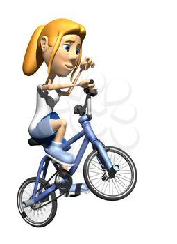 Bicycling Clipart