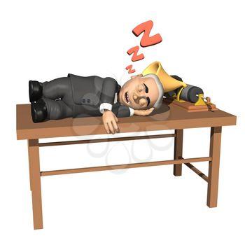 Exhausted Clipart