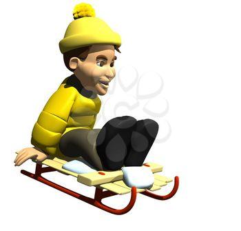 Toboggan Clipart