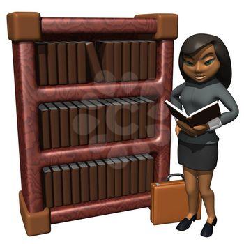 Bookshelves Clipart