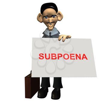 Subpoena Clipart