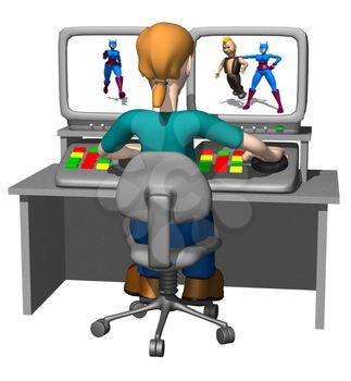 Seated Clipart