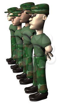Soldiers-at-arms Clipart