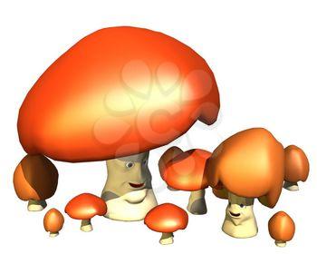 Mushrooms Clipart