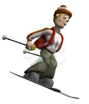 Skier Clipart