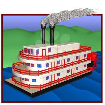 Paddleboat Clipart