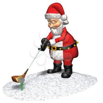 Golfing Clipart