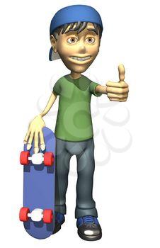 Skateboarder Clipart