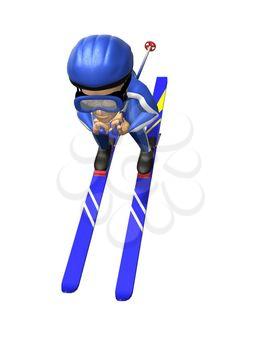 Skiing Clipart