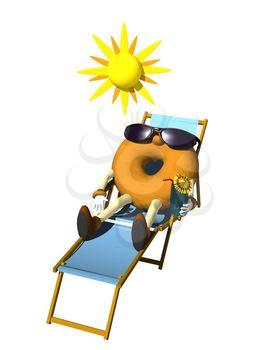 Sunning Clipart