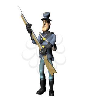 Soldier-at-arms Clipart