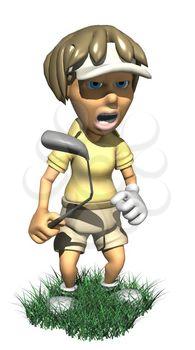 Golfing Clipart