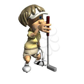 Golfing Clipart