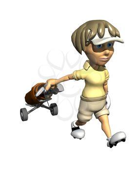 Golfing Clipart