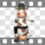 Bessie the cow cowboy