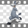 Donkey running