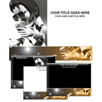 Singer PowerPoint Template