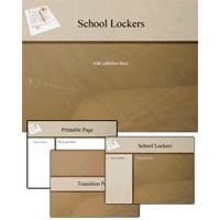 Lockers PowerPoint Template