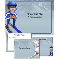 Skier PowerPoint Template